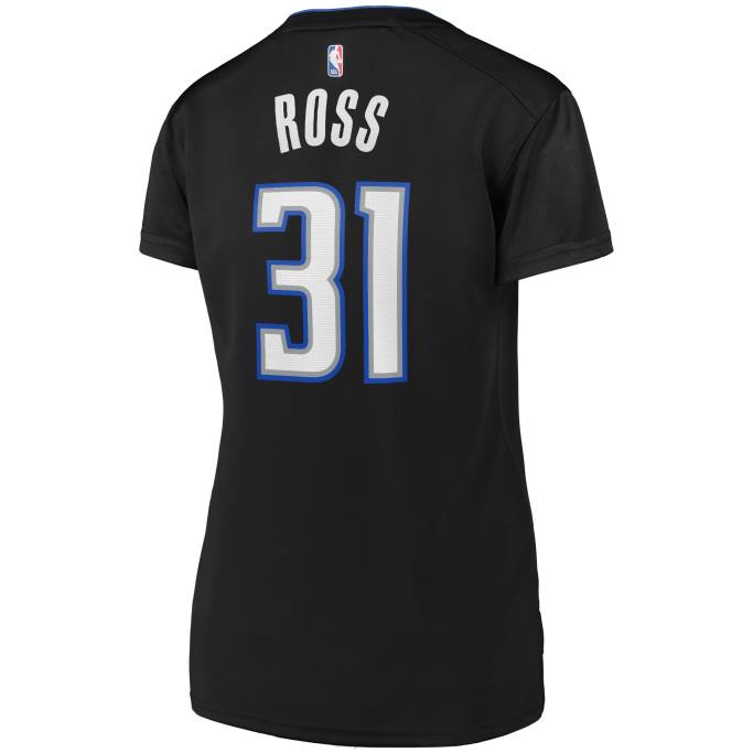 NBA 0F6D13821 orlando magic terrence ross camiseta negra de jugador de carretera de descanso rápido