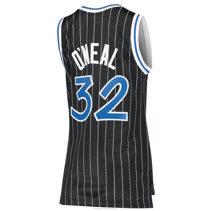 NBA 0F6D9688 orlando magic shaquille o'neal mitchell & ness negro hardwood classics swingman jersey