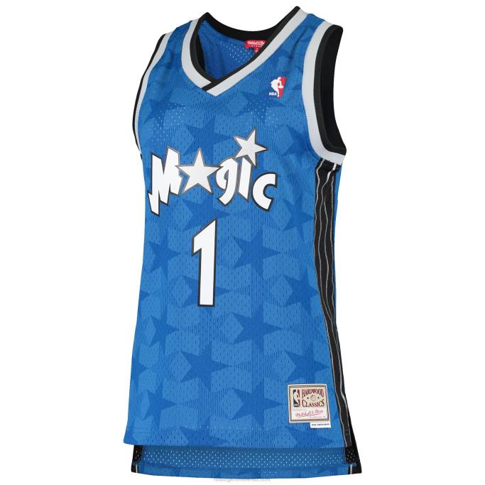 NBA 0F6D9818 orlando magic tracy mcgrady mitchell & ness blue hardwood classics swingman jersey