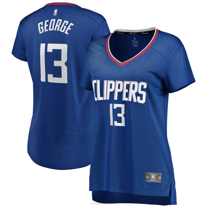 NBA 0F6D12001 la clippers paul george royal fast break réplica jersey