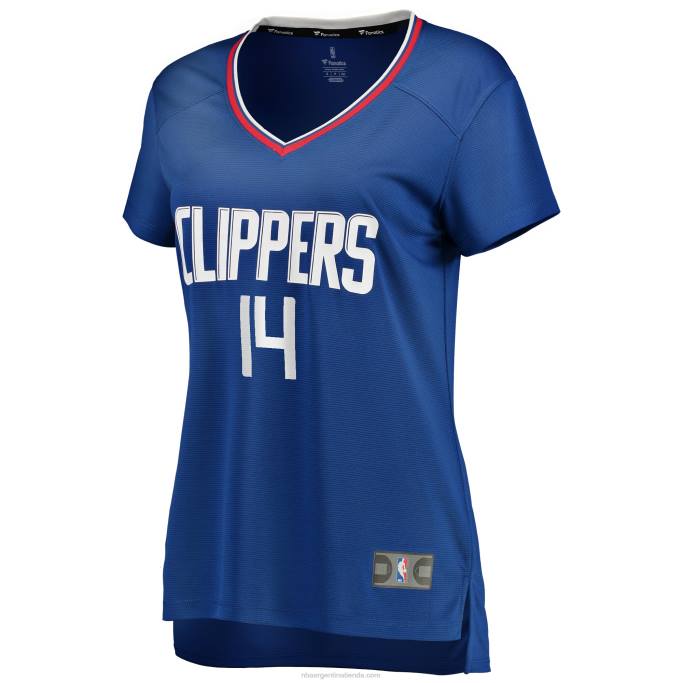 NBA 0F6D12532 la clippers terance mann royal fast break replica playera de jugador