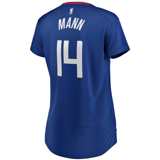 NBA 0F6D12532 la clippers terance mann royal fast break replica playera de jugador