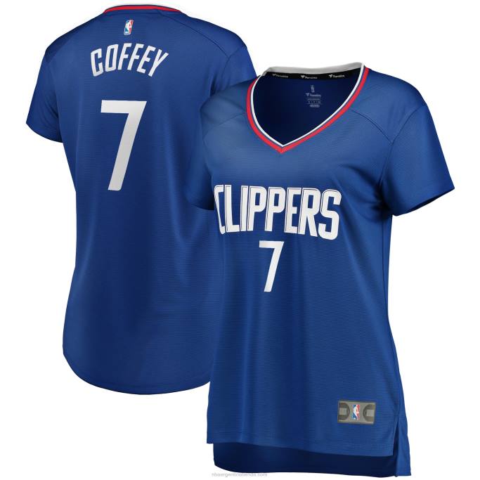 NBA 0F6D14011 la clippers amir coffey royal fast break replica playera de jugador