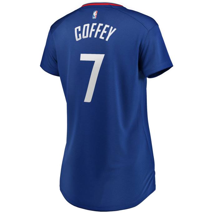 NBA 0F6D14011 la clippers amir coffey royal fast break replica playera de jugador