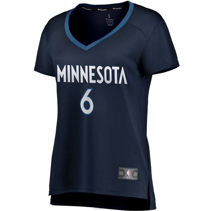 NBA 0F6D13091 minnesota timberwolves jordan mclaughlin azul marino fast break player jersey