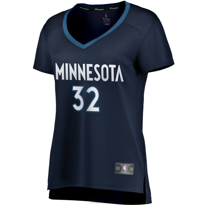NBA 0F6D13624 minnesota timberwolves karl-anthony towns azul marino fast break réplica jugador jersey
