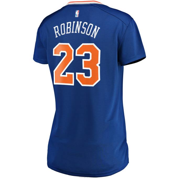 NBA 0F6D10914 New York Knicks Mitchell Robinson Réplica de camiseta azul de jugador Fast Break