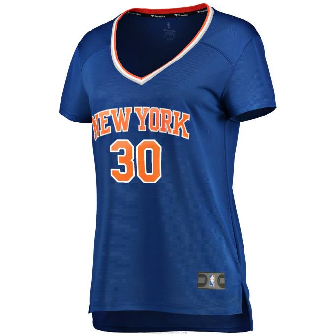 NBA 0F6D8971 New York Knicks Julius Randle Réplica de camiseta azul de jugador Fast Break