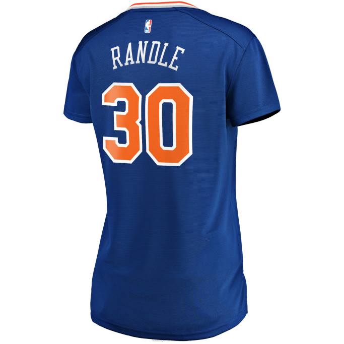 NBA 0F6D8971 New York Knicks Julius Randle Réplica de camiseta azul de jugador Fast Break