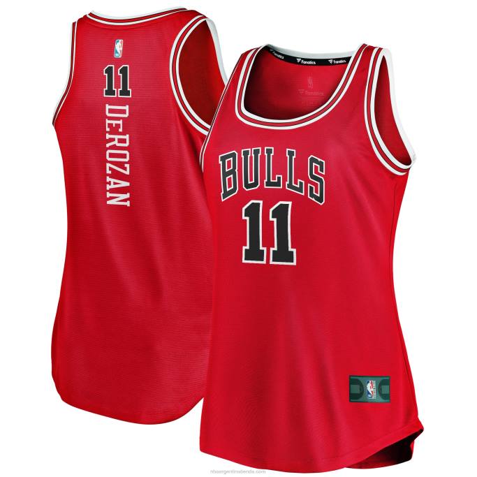 NBA 0F6D8776 camiseta chicago bulls demar derozan roja fast break tank