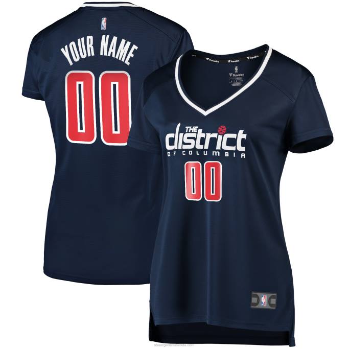 NBA 0F6D11434 Washington Wizards azul marino Custom Fast Break Réplica Jersey