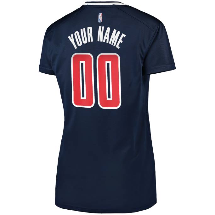 NBA 0F6D11434 Washington Wizards azul marino Custom Fast Break Réplica Jersey
