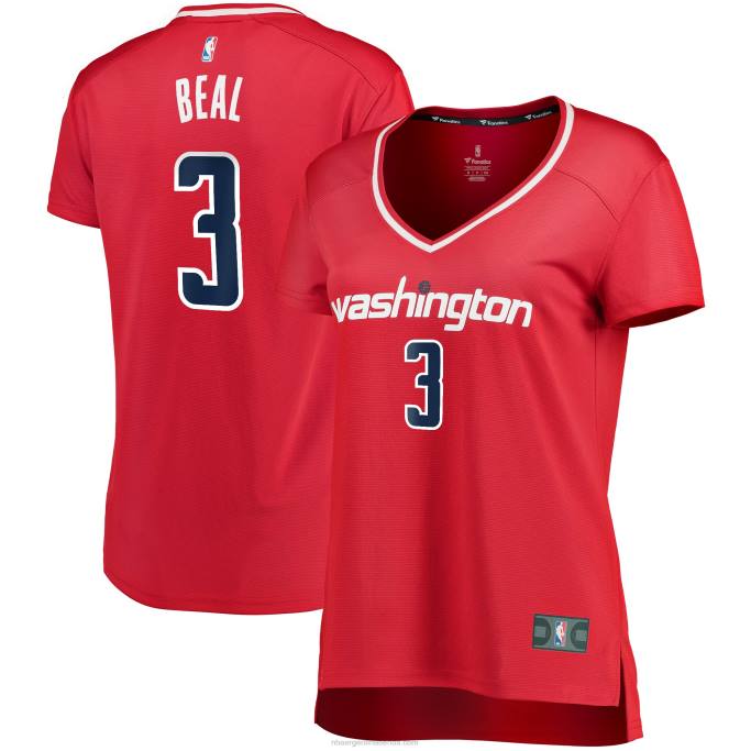 NBA 0F6D12353 Washington Wizards bradley beal rojo fast break player jersey