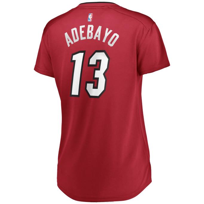 NBA 0F6D10614 réplica de camiseta roja miami heat bam adebayo fast break