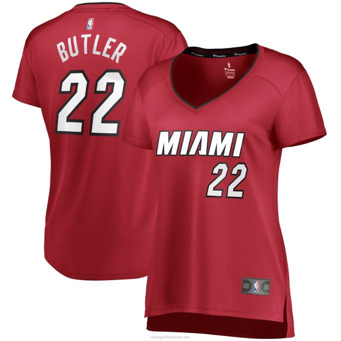 NBA 0F6D11090 Miami Heat Réplica de camiseta roja de Jimmy Butler Fast Break