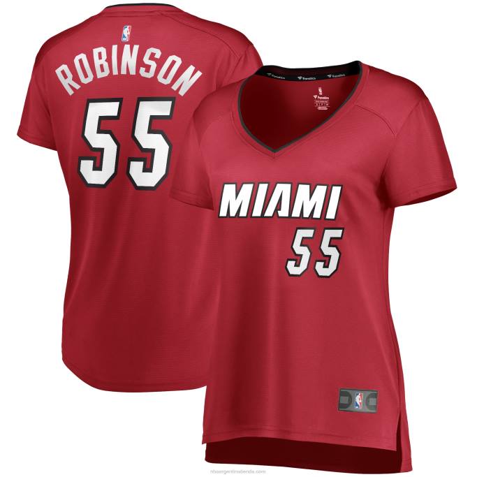 NBA 0F6D13448 réplica de camiseta roja fast break de duncan robinson del calor de miami