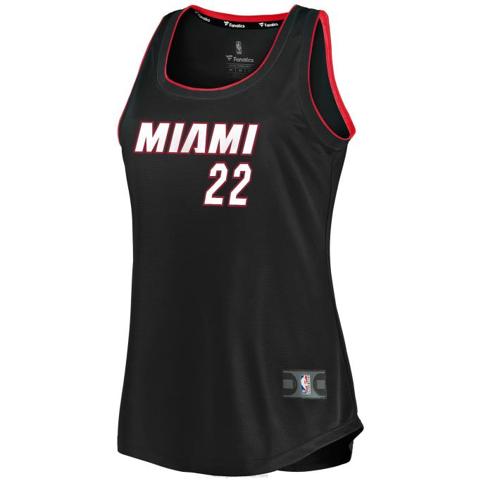 NBA 0F6D9020 miami calor jimmy mayordomo negro fast break camiseta del tanque del equipo