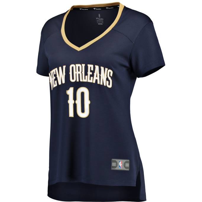 NBA 0F6D11663 New Orleans Pelicans Jaxson Hayes Navy Fast Break Réplica Jersey
