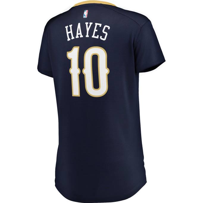 NBA 0F6D11663 New Orleans Pelicans Jaxson Hayes Navy Fast Break Réplica Jersey
