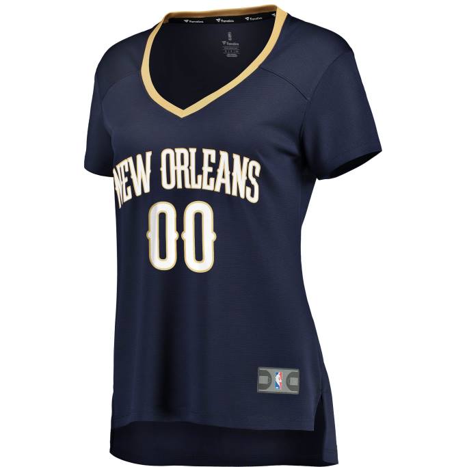 NBA 0F6D9017 camiseta personalizada new orleans pelicans navy fast break