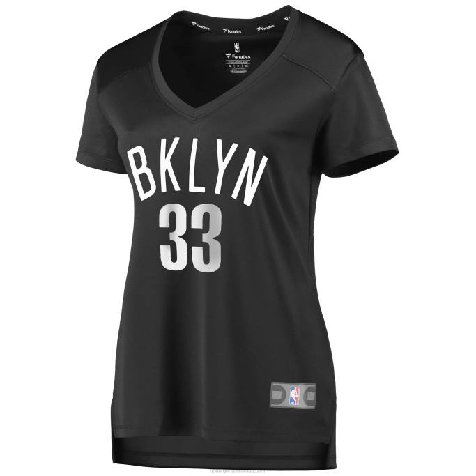 NBA 0F6D10358 brooklyn nets nicolas claxton camiseta de jugador de descanso rápido de carbón
