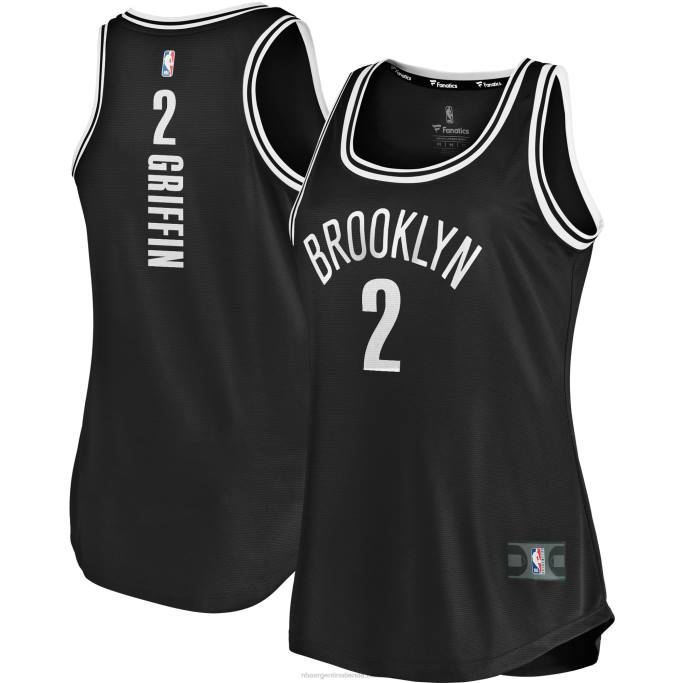 NBA 0F6D13082 brooklyn nets blake griffin camiseta negra de tanque de ruptura rápida