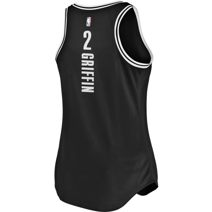 NBA 0F6D13082 brooklyn nets blake griffin camiseta negra de tanque de ruptura rápida