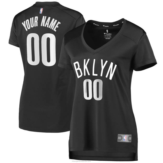 NBA 0F6D9644 Brooklyn Nets carbón Fast Break réplica camiseta personalizada