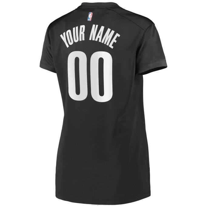 NBA 0F6D9644 Brooklyn Nets carbón Fast Break réplica camiseta personalizada