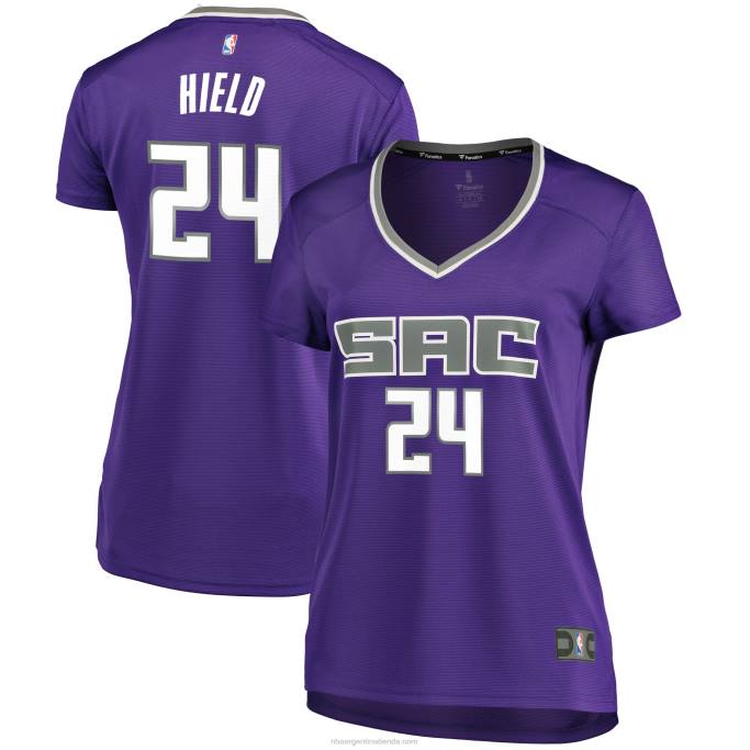 NBA 0F6D13696 Sacramento Kings Buddy Hield Réplica de camiseta morada de descanso rápido