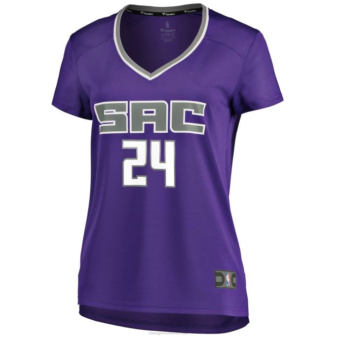 NBA 0F6D13696 Sacramento Kings Buddy Hield Réplica de camiseta morada de descanso rápido