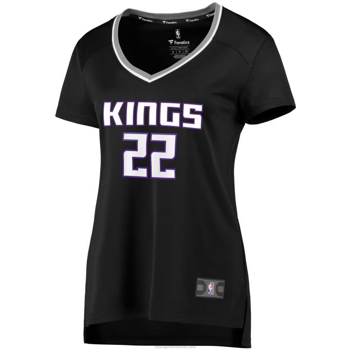 NBA 0F6D16064 Sacramento Kings Richaun Holmes Réplica de camiseta negra de jugador Fast Break