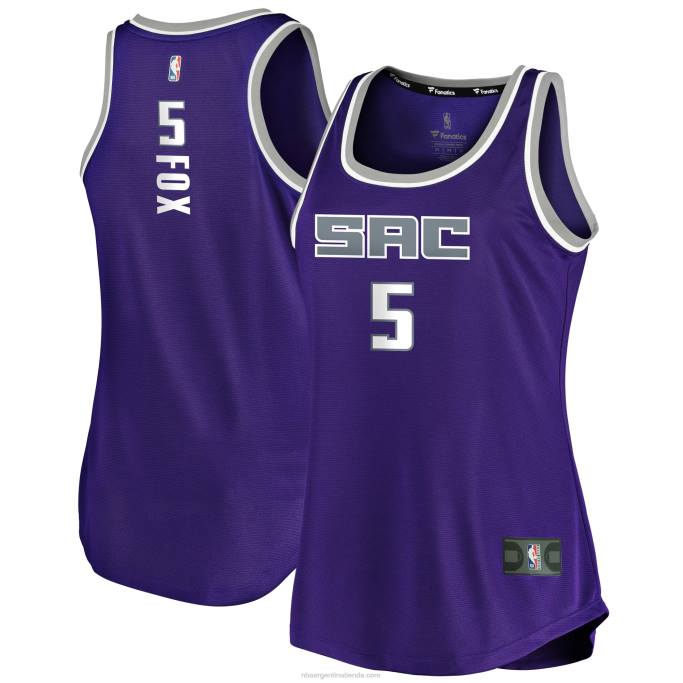NBA 0F6D8799 Camiseta sin mangas de los reyes sacramento de'aaron fox morada fast break
