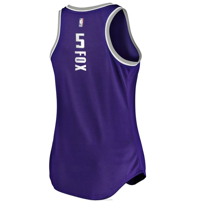 NBA 0F6D8799 Camiseta sin mangas de los reyes sacramento de'aaron fox morada fast break