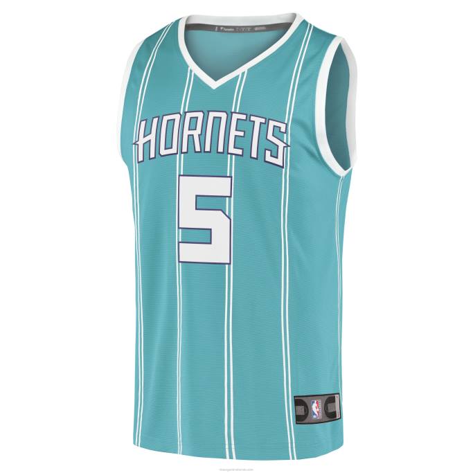 NBA 0F6D16944 charlotte hornets mark williams verde azulado selección de primera ronda jersey de réplica de descanso rápido