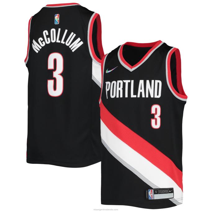 NBA 0F6D17822 portland trail blazers c.j. camiseta nike mccollum negro diamante swingman