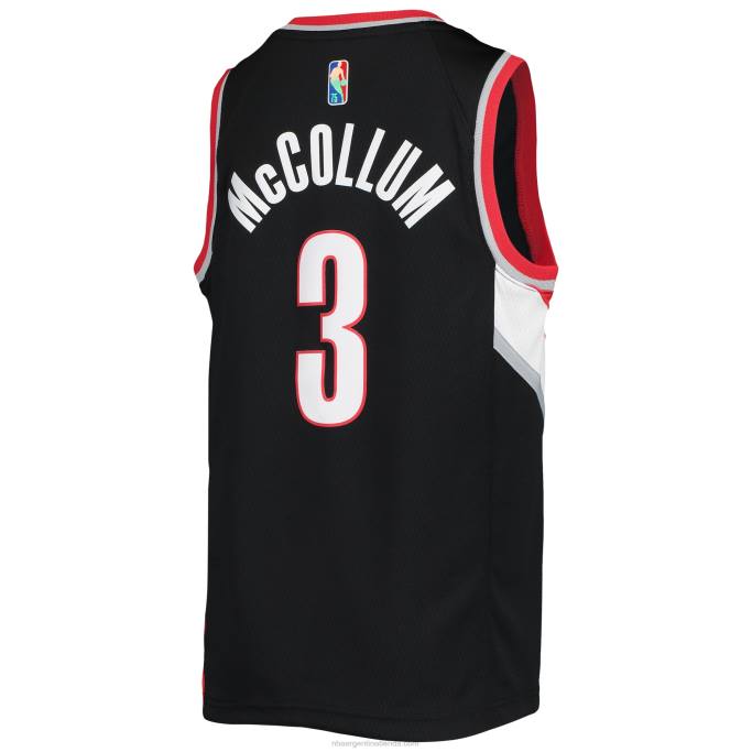 NBA 0F6D17822 portland trail blazers c.j. camiseta nike mccollum negro diamante swingman