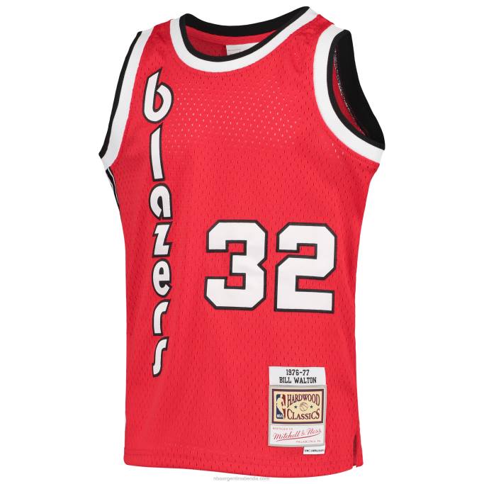 NBA 0F6D17848 jersey portland trail blazers bill walton negro 1976-77 hardwood classics swingman