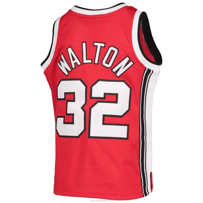 NBA 0F6D17848 jersey portland trail blazers bill walton negro 1976-77 hardwood classics swingman