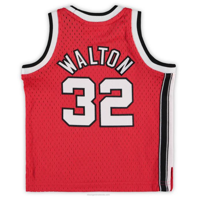 NBA 0F6D17878 portland trail blazers bill walton rojo madera dura clásicos jugador retirado jersey