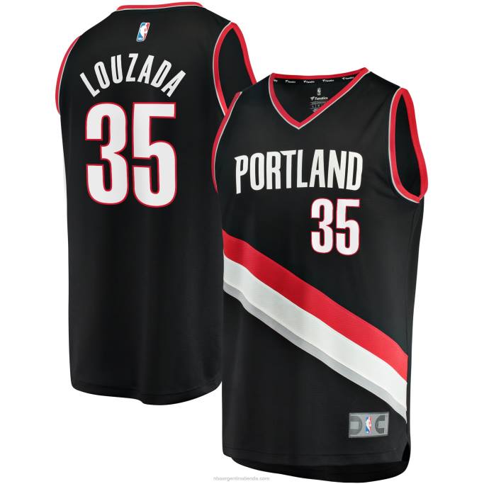 NBA 0F6D18733 camiseta réplica de los portland trail blazers didi louzada negra fast break