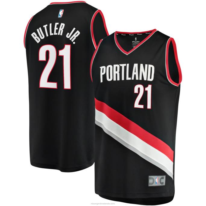 NBA 0F6D18839 portland trail blazers john butler jr. camiseta negra de jugador de contraataque