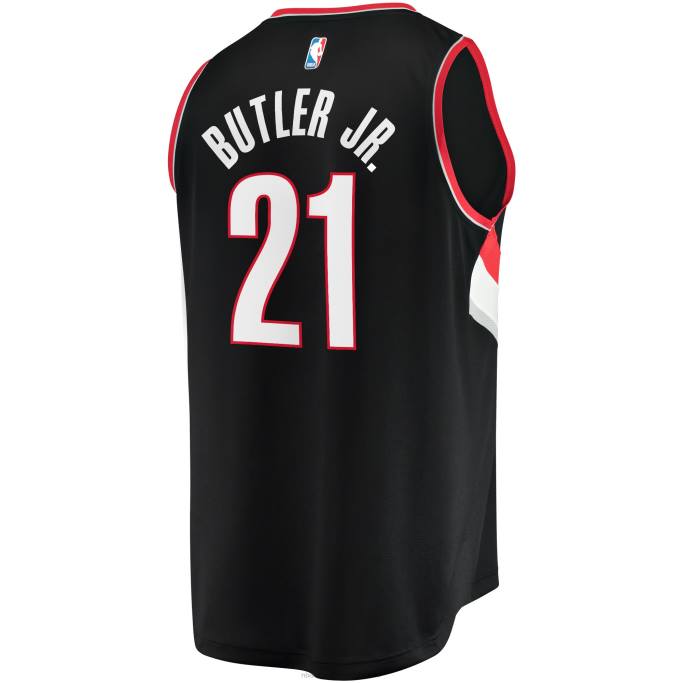 NBA 0F6D18839 portland trail blazers john butler jr. camiseta negra de jugador de contraataque