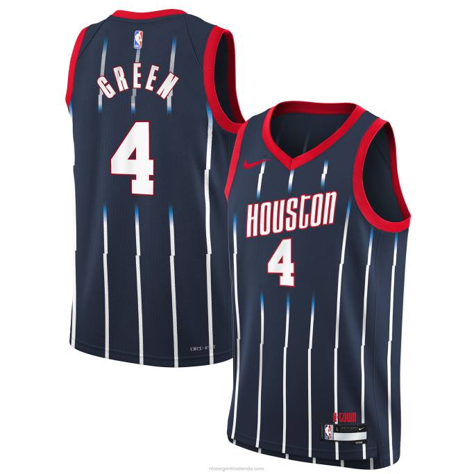 NBA 0F6D16868 camiseta houston rockets jalen verde nike azul marino swingman