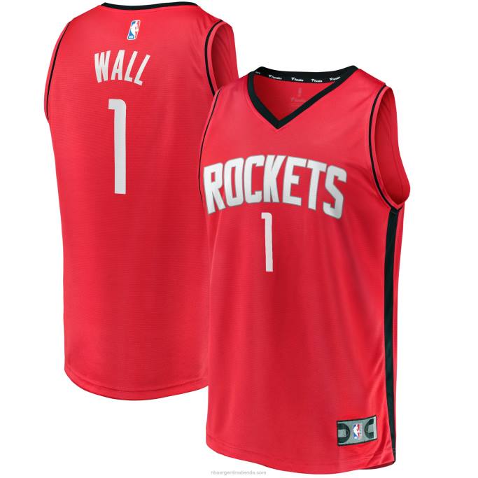 NBA 0F6D17002 réplica de jersey rojo fast break de john wall de los houston Rockets