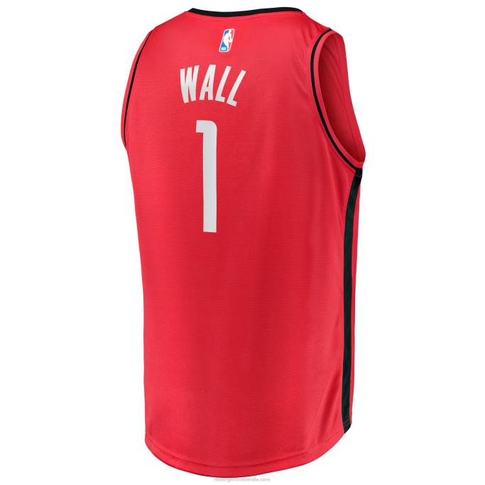 NBA 0F6D17002 réplica de jersey rojo fast break de john wall de los houston Rockets