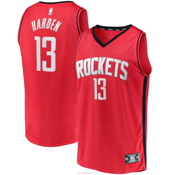 NBA 0F6D17080 Réplica de camiseta roja de jugador de quiebre rápido de James Harden de Houston Rockets