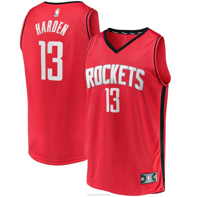 NBA 0F6D17080 Réplica de camiseta roja de jugador de quiebre rápido de James Harden de Houston Rockets