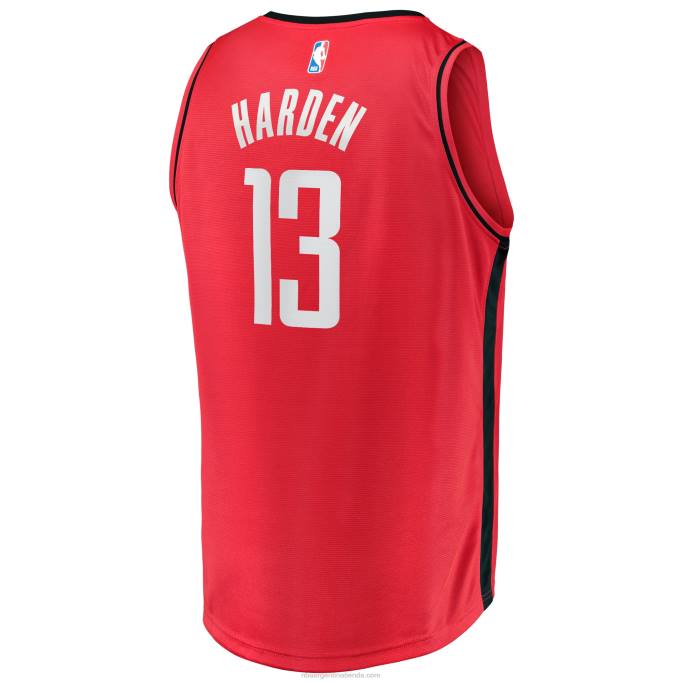 NBA 0F6D17080 Réplica de camiseta roja de jugador de quiebre rápido de James Harden de Houston Rockets