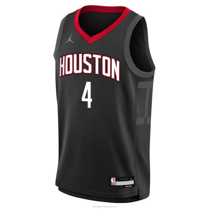 NBA 0F6D17284 Camiseta Houston Rockets Jalen Green Jordan Brand Black Swingman